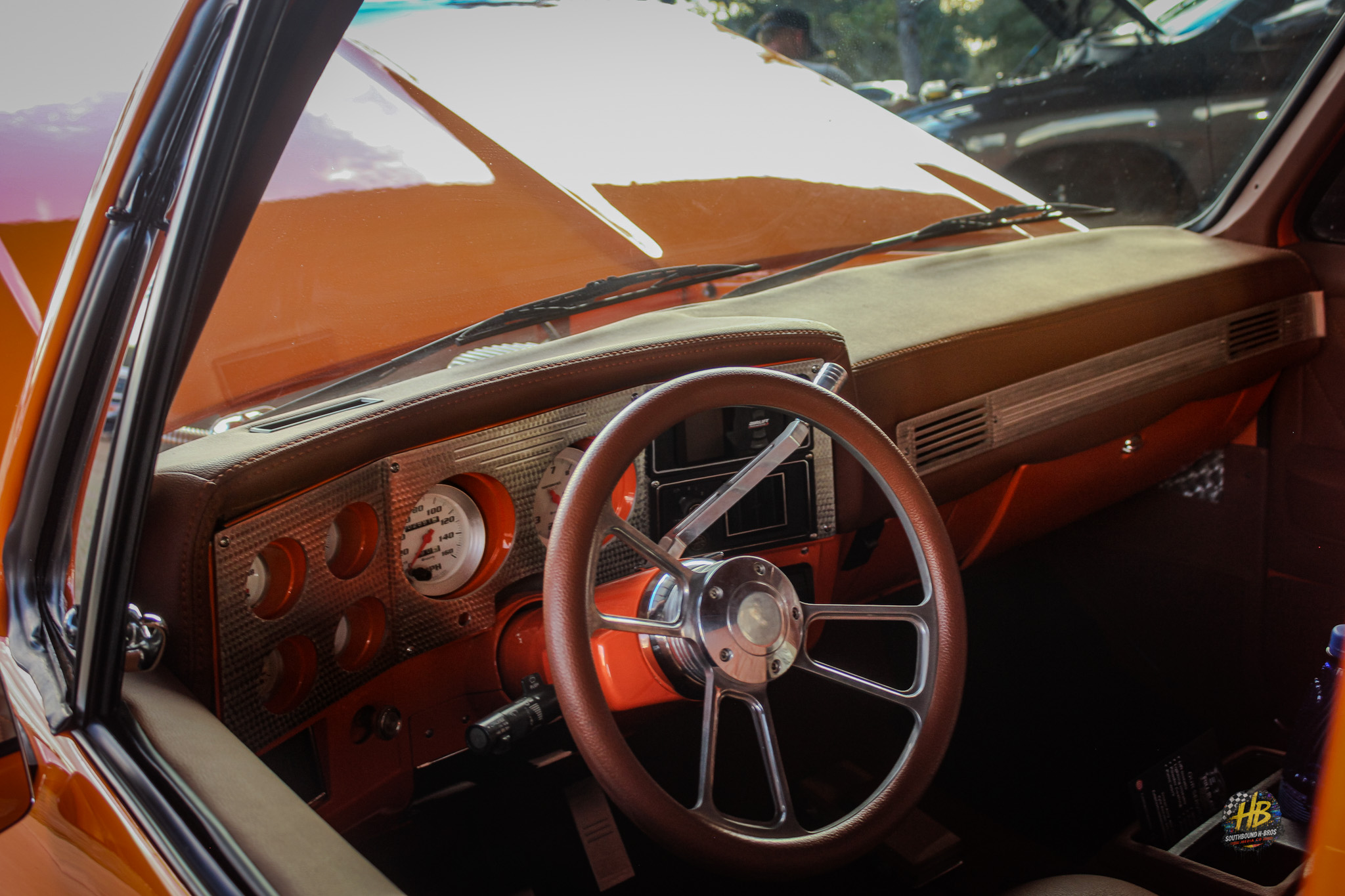 Truck interior detail