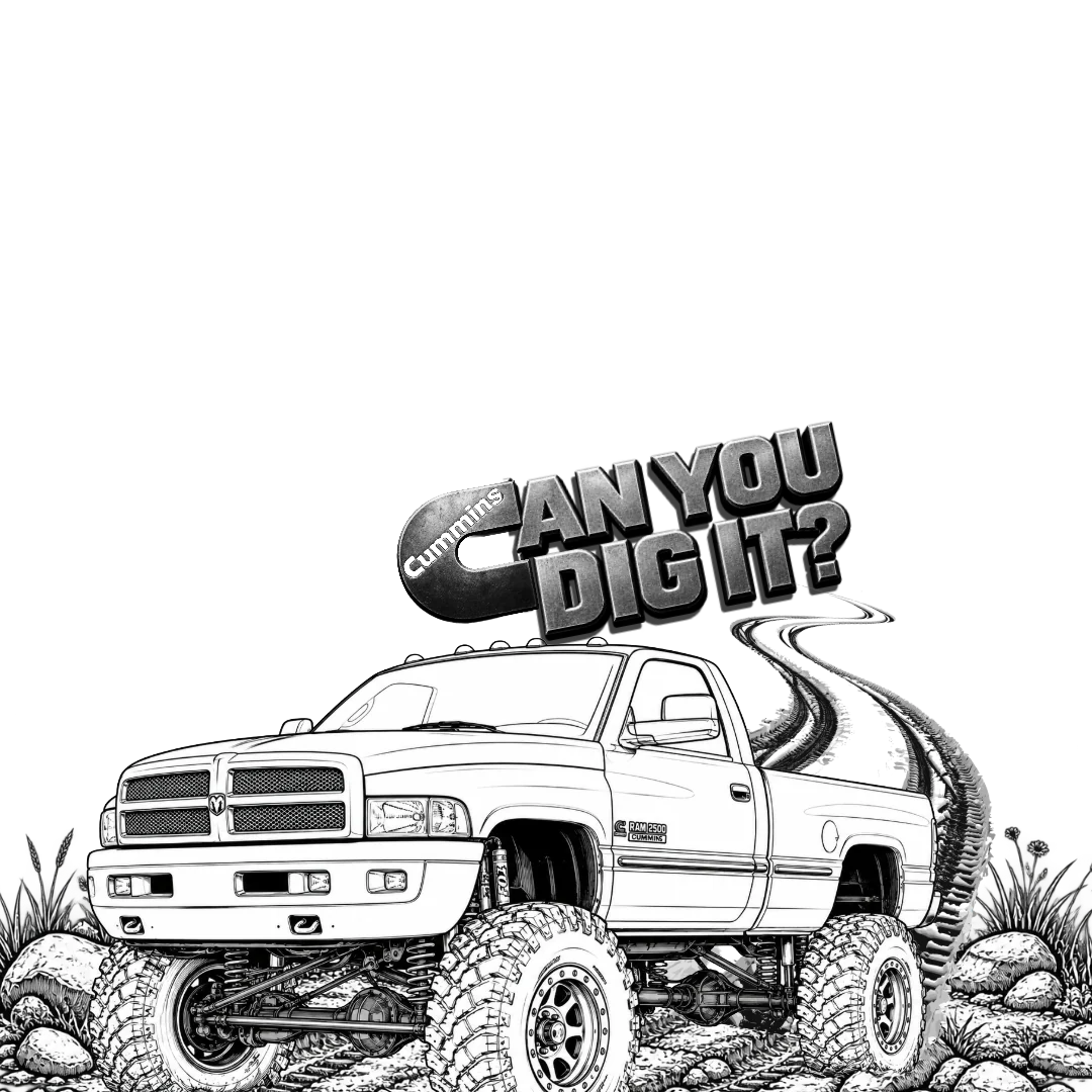 Cummins Can You Dig It graphic design