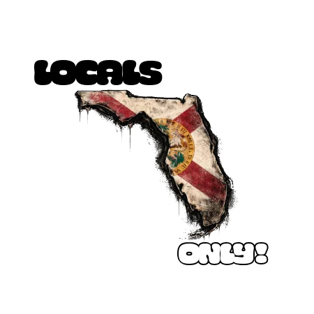 Locals Only Florida lifestyle graphic